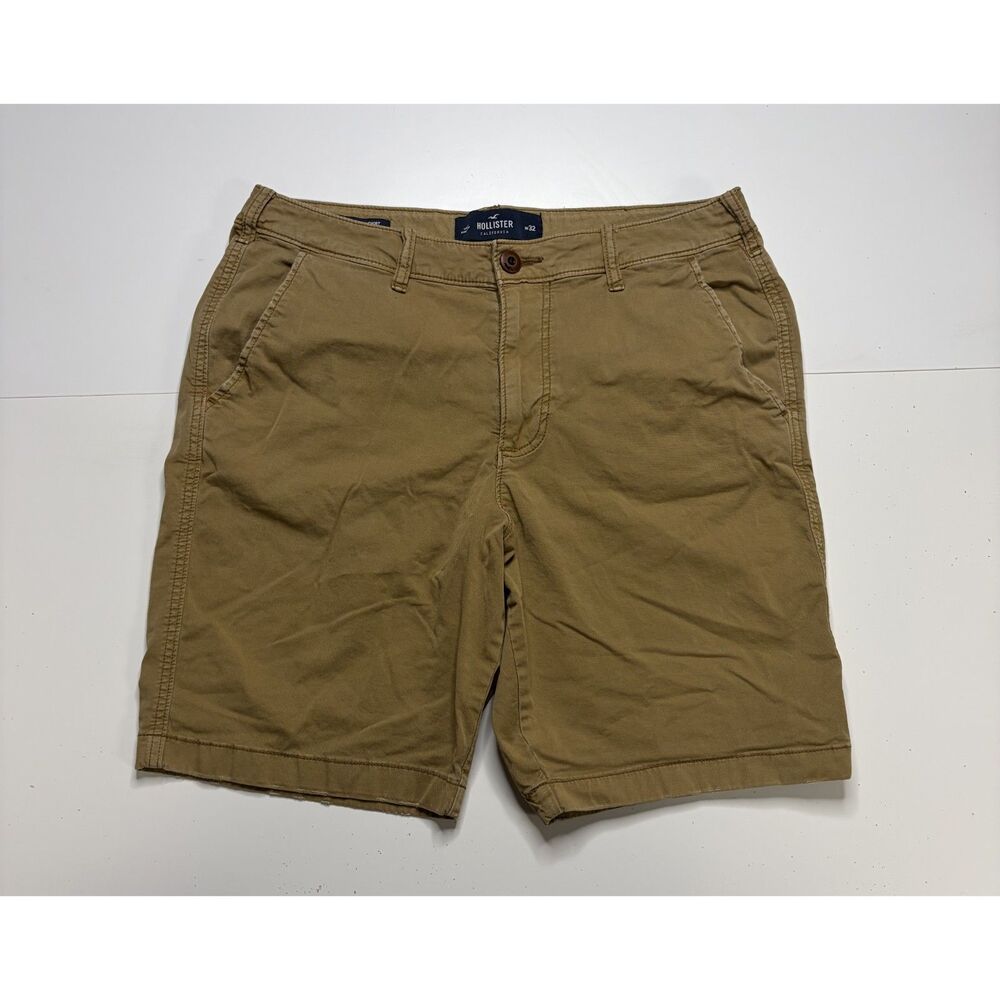 Hollister Beige Classic Fit Shorts Mens W 32 Old Money Vintage